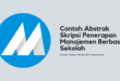 Contoh Abstrak Skripsi Penerapan Manajemen Berbasis Sekolah
